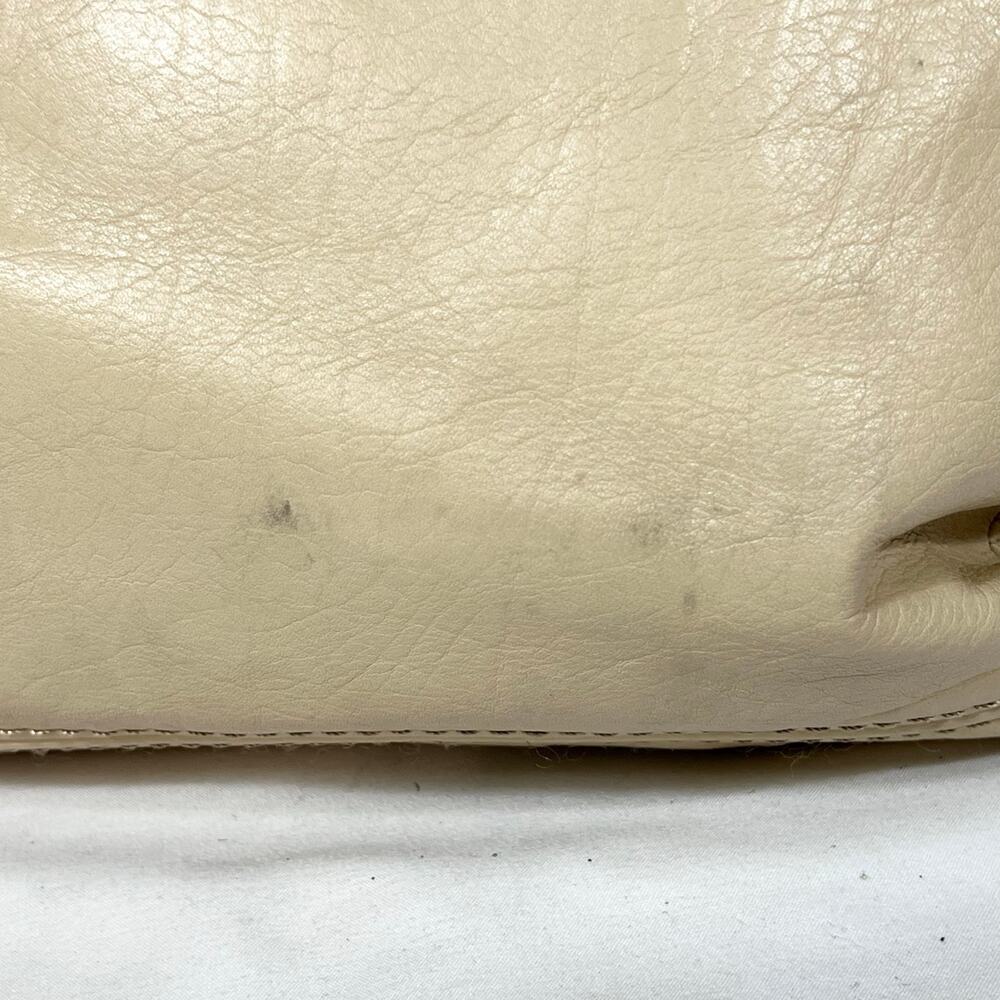 Vintage Fossil Crossbody Shoulder Bag Cream Leather Small Organizer Purse - Picture 6 of 14